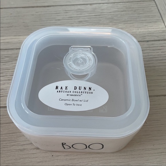 Rae Dunn “BOO” ceramic bowl with lid - Picture 2 of 3